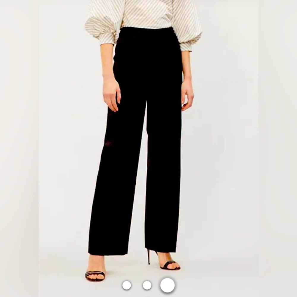 Maje wide leg black pants